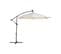 Parasol Déporté Beige Avec Éclairage LED D 285 Cm Corval