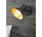 Set De 2 Lampes Murales Noires Et Dorées Mersey I