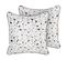 Lot De 2 Coussins Velours Blanc Lavender 45 X 45 Cm