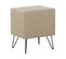 Table De Chevet Cuir Pu Beige Betin