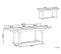 Table De Jardin 160/220 X 90 Cm Bois Solide Bois Foncé Toscana