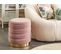 Set De 2 Poufs En Velours Rose Avec Rangement Garland