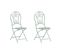 Set De 2 Chaises De Jardin Vert Trento