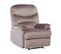 Fauteuil De Relaxation En Velours Taupe Eslov