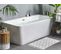 Baignoire Semi-îlot Blanche 170 X 80 Cm Hassel