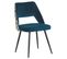 Chaise De Salle à Manger Set De 2 Velours Bleu Azur Ansley