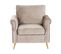 Velours Fauteuil Taupe Vietas