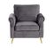 Velours Fauteuil Gris Foncé Vietas