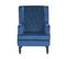 Velours Fauteuil Bleu Foncé Sandset