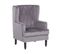 Velours Fauteuil Gris Sandset