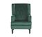 Velours Fauteuil Vert Foncé Sandset