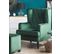 Velours Fauteuil Vert Foncé Sandset