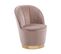 Velours Fauteuil Beige Alby