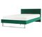 Lit Double En Velours Vert 160 X 200 Cm Bellou