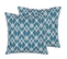 Lot De 2 Coussins Bleu Anagni 45 X 45 Cm