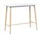 Table Mange Debout Blanche / Effet Bois Clair 90 X 50 Cm Chaves