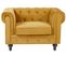 Velours Fauteuil Moutarde Chesterfield