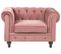 Velours Fauteuil Rose Chesterfield