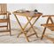 Table De Jardin Bois Solide Bois Clair Java