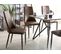 Lot De 2 Chaises Set De 2 Cuir Pu Marron Clayton