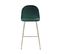 Tabouret De Bar Set De 2 Velours Vert Émeraude Arcola