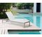 Chaise Longue Métal Blanc Fossato