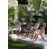 Lot De 6 Chaises De Jardin Avec Coussins Gris Graphite Toscana