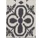 Tapis Extérieur à Motif Floral Noir Et Blanc 120 X 180 Cm Nellur