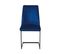 Chaise En Porte-à-faux Set De 2 Velours Bleu Marine Lavonia