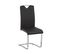 Chaise De Salle à Manger Set De 2 Cuir Pu Noir Picknes