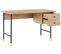 Table De Bureau 120 X 60 Cm Bois Clair Abilen