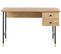 Table De Bureau 120 X 60 Cm Bois Clair Abilen