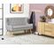 Canapé Banquette 2 Places En Tissu Gris Clair Skibby