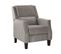 Fauteuil Velours Gris Egersund