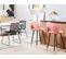 Tabouret De Bar Set De 2 Velours Corail Falton