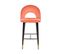 Tabouret De Bar Set De 2 Velours Corail Falton