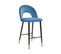 Tabouret De Bar Set De 2 Velours Bleu Falton