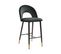 Tabouret De Bar Set De 2 Velours Noir Falton