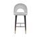 Tabouret De Bar Set De 2 Velours Gris Falton