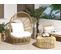 Rotin Chaise De Jardin Beige Lido