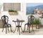 Lot De 2 Chaises De Jardin Marron Foncé Bovino