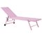 Chaise Longue Métal Rose Portofino