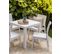 Lot De 4 Chaises De Jardin Blanches Fossano