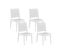 Lot De 4 Chaises De Jardin Blanches Fossano