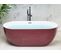 Baignoire Îlot Rouge Bordeaux 170 X 80 Cm Carrera