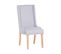 Chaise De Salle à Manger Set De 2 Tissu Gris Clair Chambers