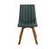 Chaise De Salle à Manger Set De 2 Tissu Vert Foncé Calgary