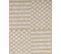 Tapis Beige à Carreaux 140 X 200 Cm Adabag