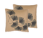 Lot De 2 Coussins Beige Wakad 45 X 45 Cm