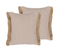 Lot De 2 Coussins Beige Sable Lonar 45 X 45 Cm